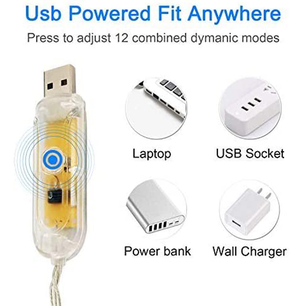 10M 20M 5V USB SK6812 LED String Christmas Lights For Bedroom WS2812B RGB Led Pixel Light Full Color Addressable Individually