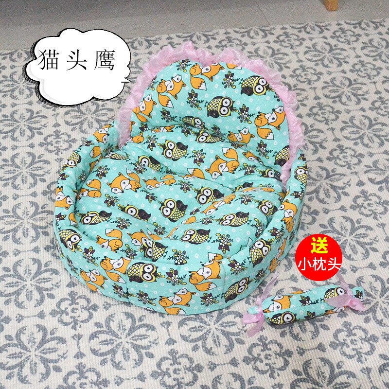 Panier princesse en dentelle pour chien et chiot, lit de luxe, nid de rêve pour animal de compagnie, niche pour chat et chiot