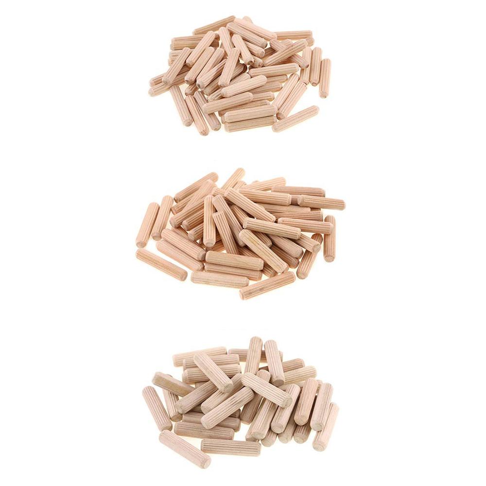 300Pcs Practical Wooden Doweling Jig Kit Cabinet Drawer Round Fluted Wooden Plug Dowel Pins Rods Locator Furniture Fitting