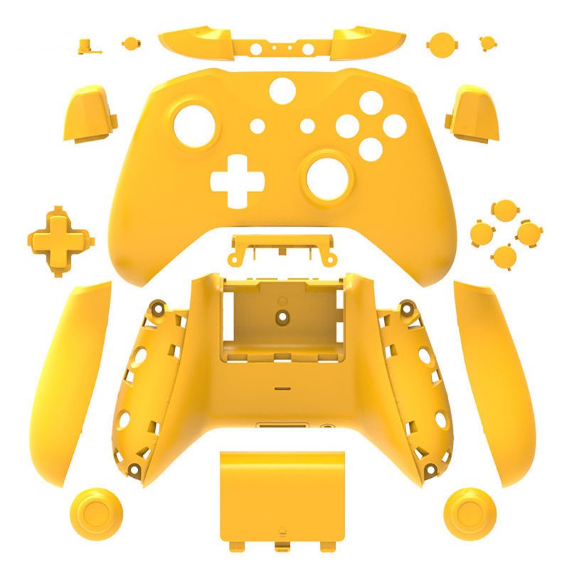 Shell For Xbox One Slim Replacement Full Shell And Buttons Mod Kit Matte Cover: Yellow