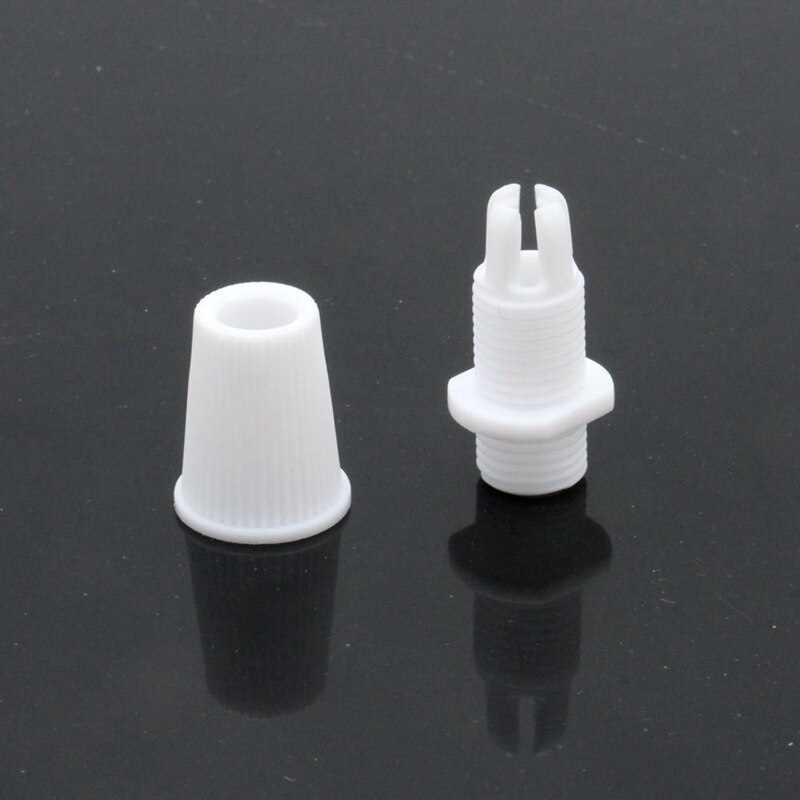 Plastic Trekontlasting Reliëfs Elektrische Draad Kabel Klemmen Mannelijke M10 Draad Cord Grips Lamp Koord Bevestiging Verlichting Accessoires: White / 50 Pieces