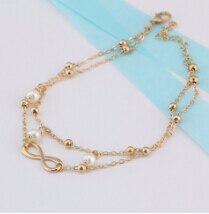 Bead Enkelband Enkelbanden Body Kettingen Vrouwen Verzilverd Enkelband voor Vrouwen Voet Sieraden: gold