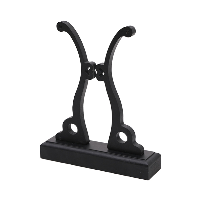 Chinese Hand Fan Stand Wood Sturdy Round Fan Display Base Decorative Stand Handy Fan Display Holder Round Hand Fan Storage Home