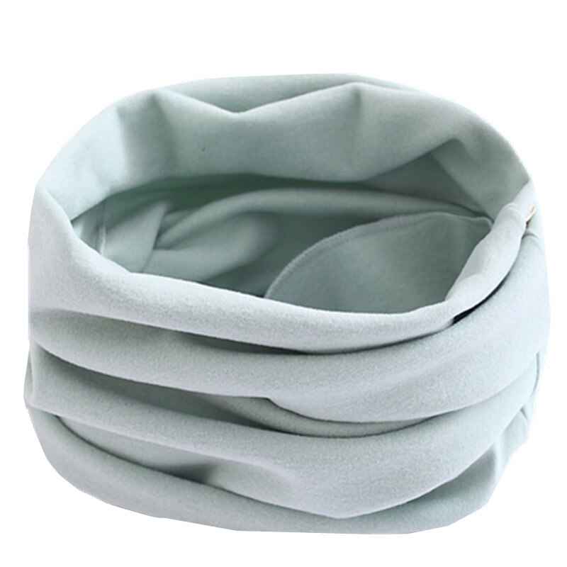 Solid Candy Kleur Baby Sjaal Katoen Ring Sjaal Kinderen Hals Kraag Jongen Kinderen Halsdoek Herfst Winter Meisjes Sjaal: solid green