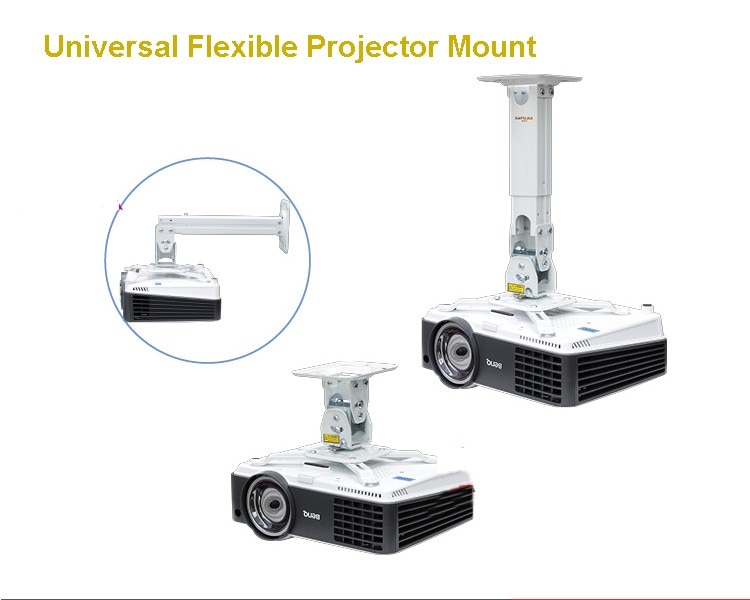 Universele Flexibele Audio/Projector Mount Plafond/Muurbeugel Hoogte verstelbare 290-390mm H300