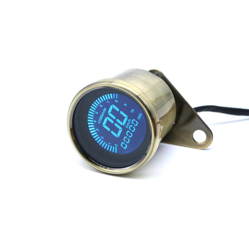 Universal Motorcycle Digital Motorcycle Speedometer Retro LCD Odometer Cafe Racer Tachometer indicator Scooter ATV Meter