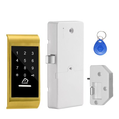 Drawer Combination Lock Touch Keypad Password Key Card Access Multifunctional Cabinet Door Lock Digital Electronic Security Lock