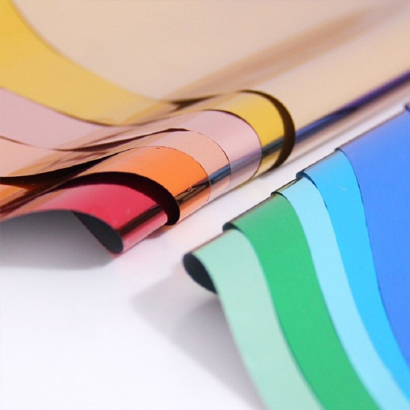 Heißprägefolie Papier Holographische Wärme Transfer Aluminium Laminator Folie 100 stücke für DIY Kunst Handwerk Weihnachten Verpackung Papier