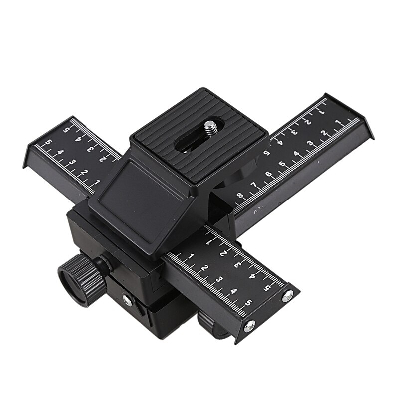 DSLRKIT Slider A 4 Vie Per Messa A Fuoco Macro – Guida Per Treppiede Per Fotocamere SLR, Nuova Versione