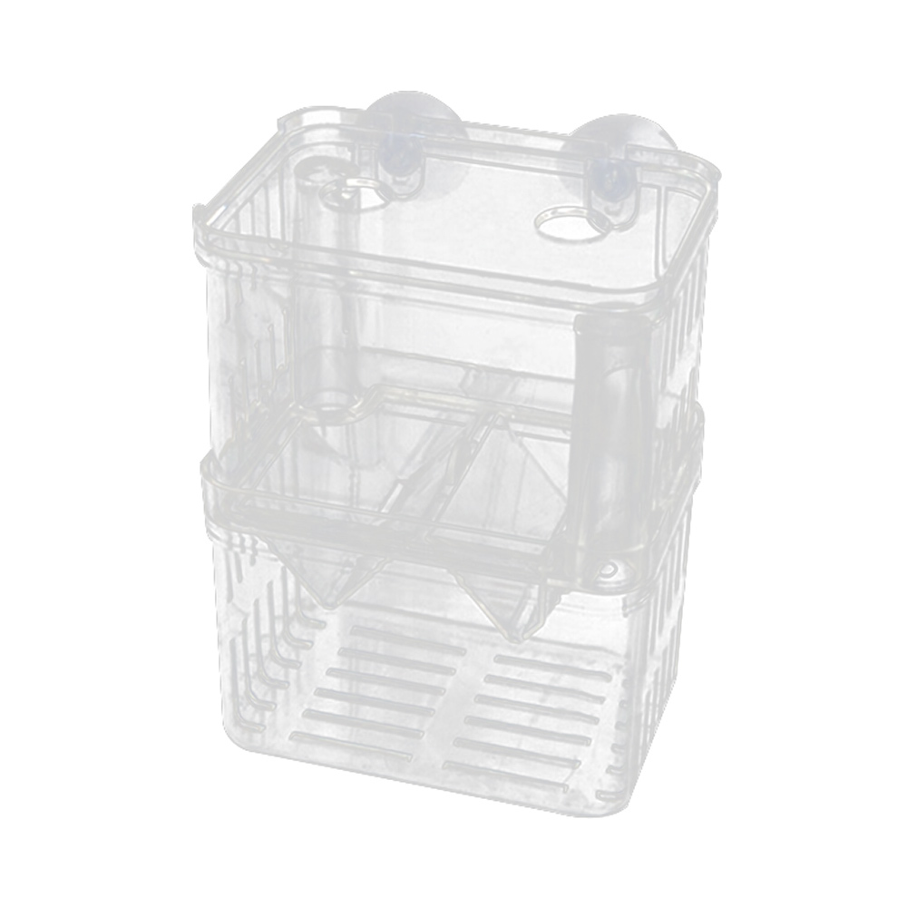 Caja de aislamiento para cría de peces en Acuario, incubadora de peces con ventosa de alta resistencia, accesorios para cría de peces: 7.5x10.5x13.5