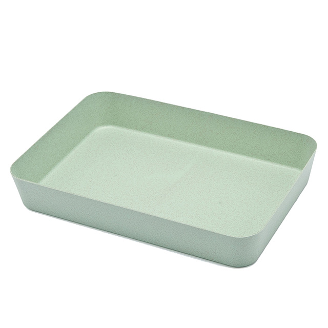 Bandeja de plástico para cajón de cocina, organizador de Material Degradable, divisor de almacenamiento de comestibles, herramientas de cocina al por mayor, 1 unidad: Rosa