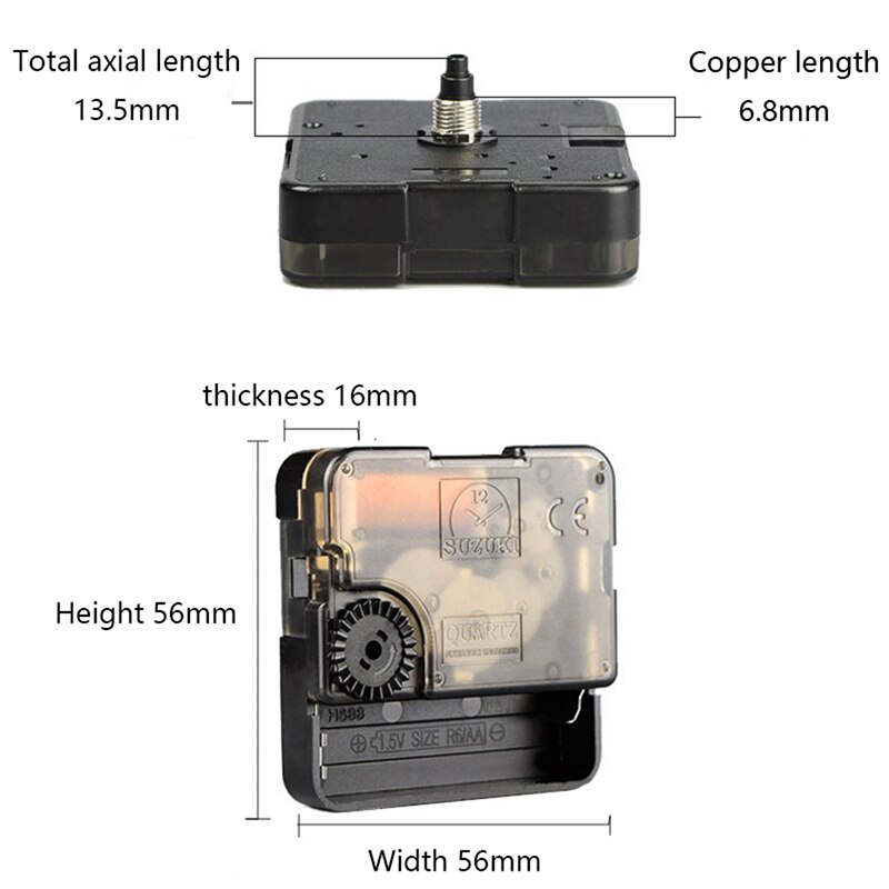 Repair Parts Replacement Mechanism Quartz Clock Movement Parts Replacement DIY Motor Wall Mechanism Clock Quartz Movement