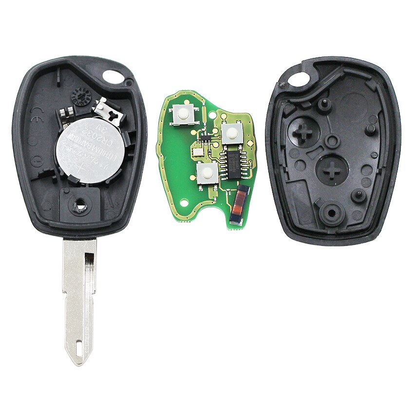Clé télécommande à 2 boutons, 433MHz, transpondeur ID46 PCF7946AT, pour Renault Modus, Clio 3, Twingo et DACIA DACIA Logan, Sandero