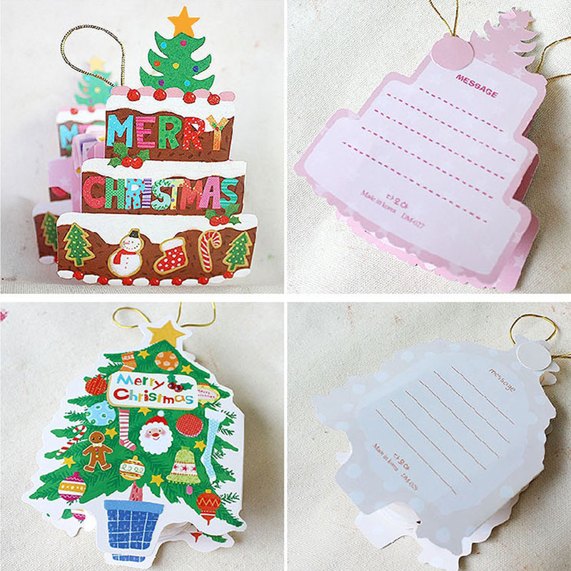 1 pcs Beautiful cartoon diy 3d folding card greeting card birthday greeting/message card postcard Christmas Year cards