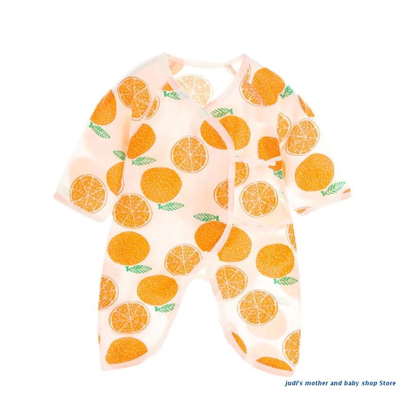 100% Natuurlijke Organische Katoen Meisje Jumpsuits Voor Baby Kids Romper Jumpsuit Peuter Broek 0-2 Jaar, zacht En Ademend 67JC: Orange / 52