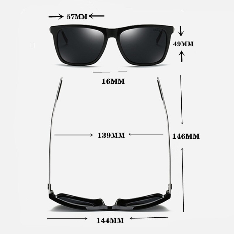 Zhiyi unisex natbriller til kørsel solbriller aluminium drivere nattesyn glasse polariseret fiskeri solbriller