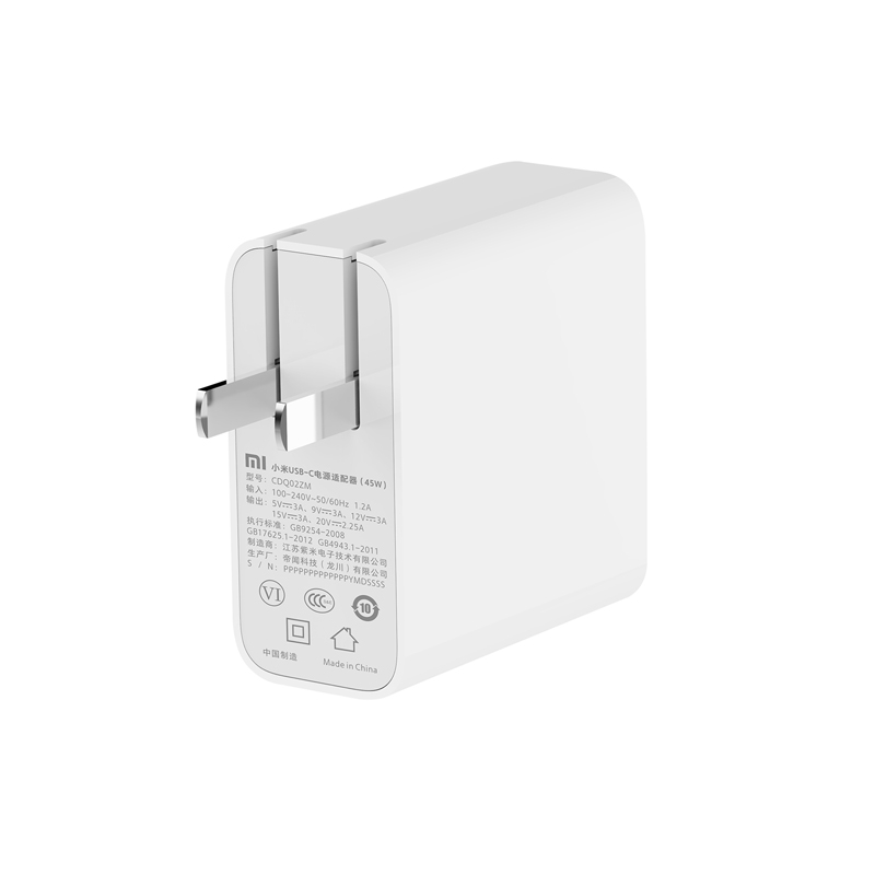 Chargeur d'origine Xiao mi mi USB-C 45 W (Max) sortie intelligente type-c Port USB PD 2.0 QC 3.0 câble de Charge rapide C2C
