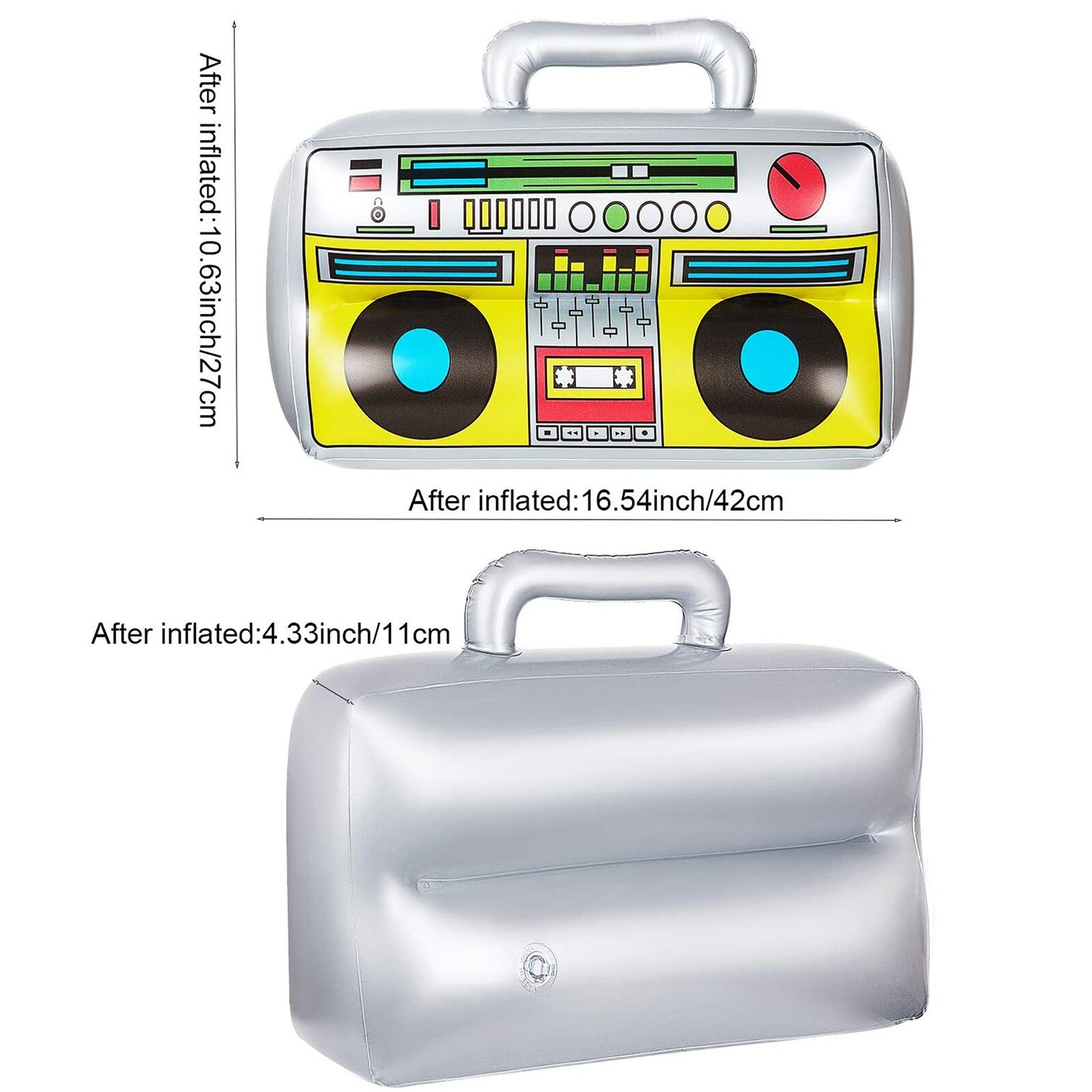 Funny Inflatable Radio Boombox Inflatable Mobile Phone Props For 80s 90s Party Decorations Pvc Inflatable Toys For Men Women