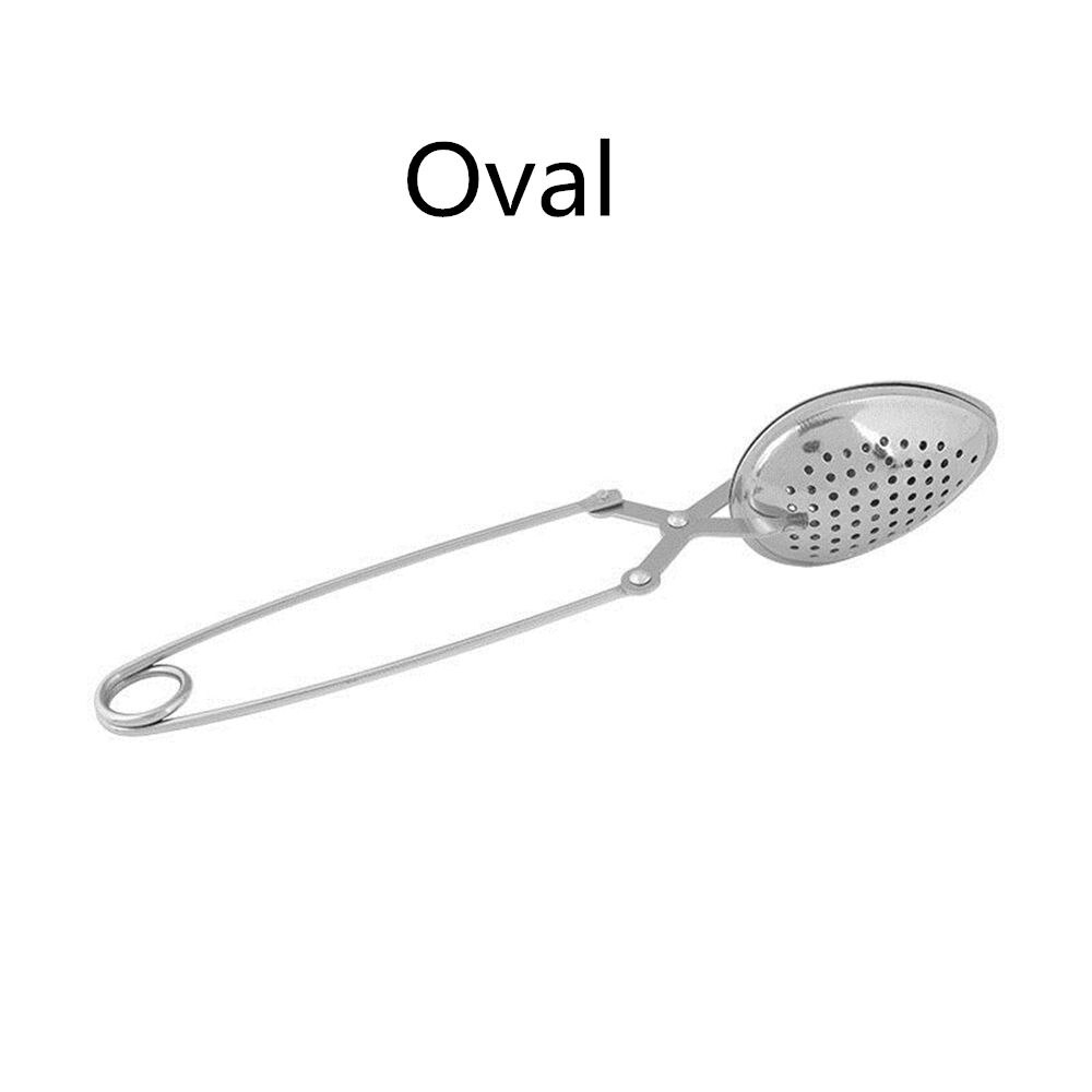 Stainless Steel Tea Infuser Tea Strainer Coffee Filter Tea Infuser Firmly Filter Tea Bag Diffuser Kitchen Teapot Gadget: Oval
