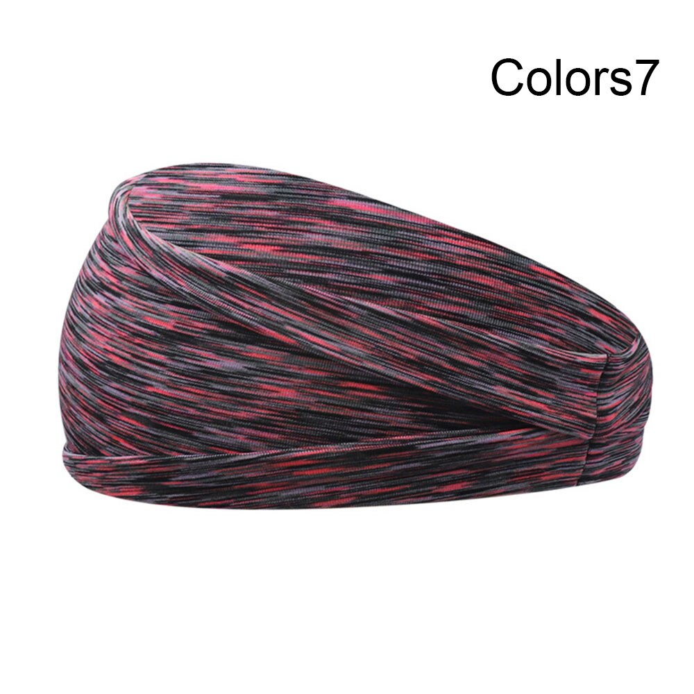 Absorberende Zweet Haarbanden Elastische Sport Haarbanden Head Band Yoga Hoofdbanden Hoofddeksels Headwrap Sport Haaraccessoires: --Colors7
