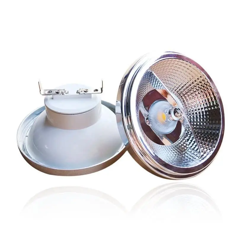 Luz Led AR111 regulable 12W COB LED GU10 G53 lámpara reflectora QR111 ES111 bombilla de luz 12V AC 85-265V