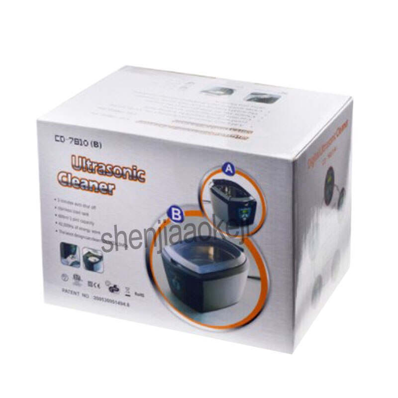 Ultrasonic cleaner 750ml CD-7810A ultrasonic cleaner 220~240V timing jewelry dental watch DVD VCD disc 1pc