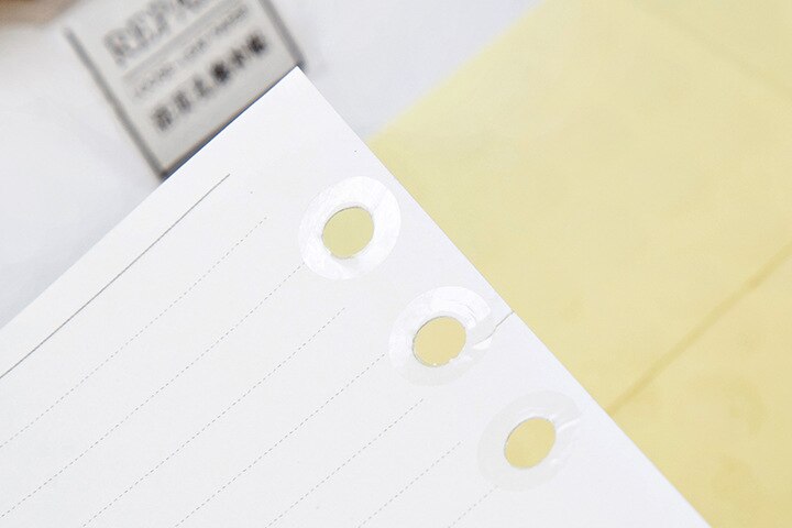4Pcs 112 Gaten Reparatie Losse Blad Papier Sticker, Bindmiddel Gat Ringen Reparatie Stickers. Herstellen Gat