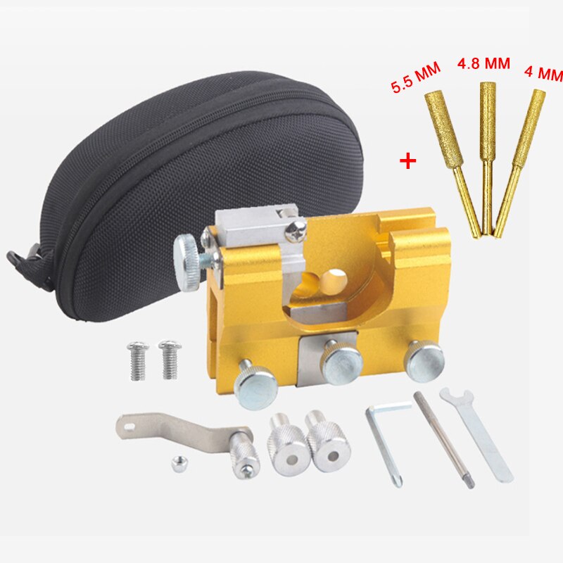 Motorsavsliber værktøj bærbare holdbare kæder slibe jig maskiner hurtig slibning motorsav tænder til træbearbejdning elværktøj: Sæt