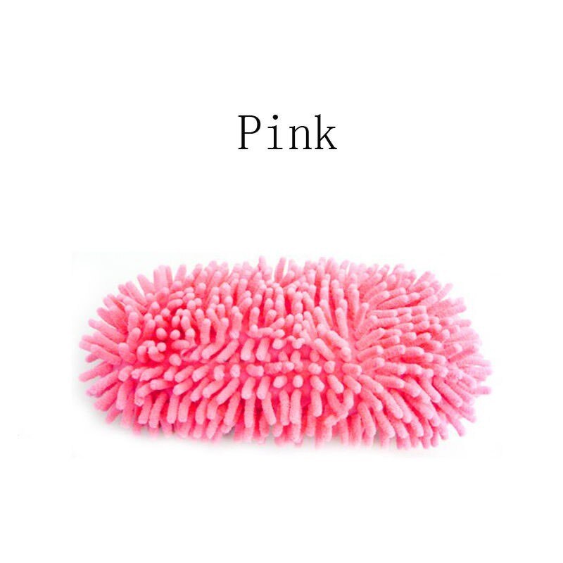 caldo 1pc 5 colore Della Polvere Mocio ciabatta Casa più pulito Pigro pianoforte Spolverare di Pulizia Del Piede Copertura del Pattino Polvere Mocio Casa strumenti di Accessori: rosa