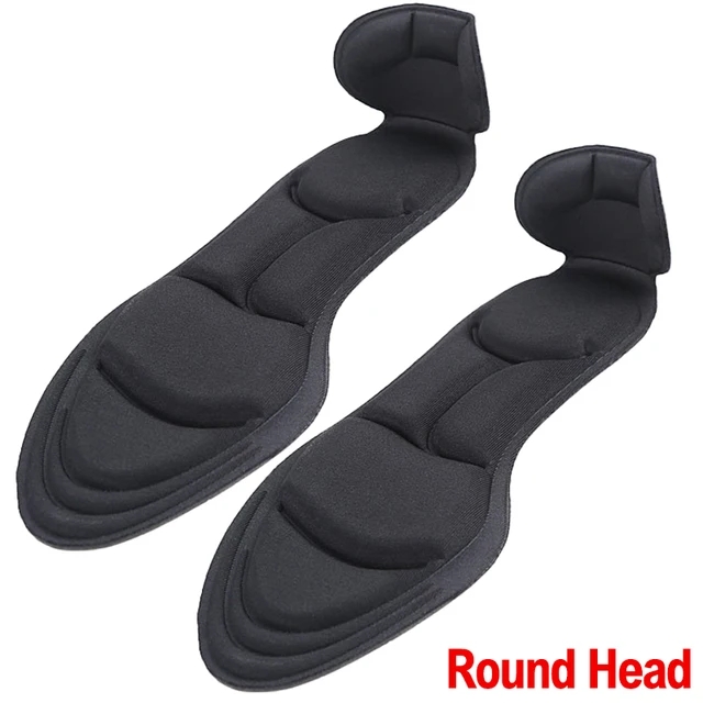 2/4 pezzi tacco alto sottopiede in Memory Foam inserti tallone Post posteriore traspirante antiscivolo per scarpe da donna solette di supporto per arco di scarpe: Beige / 4