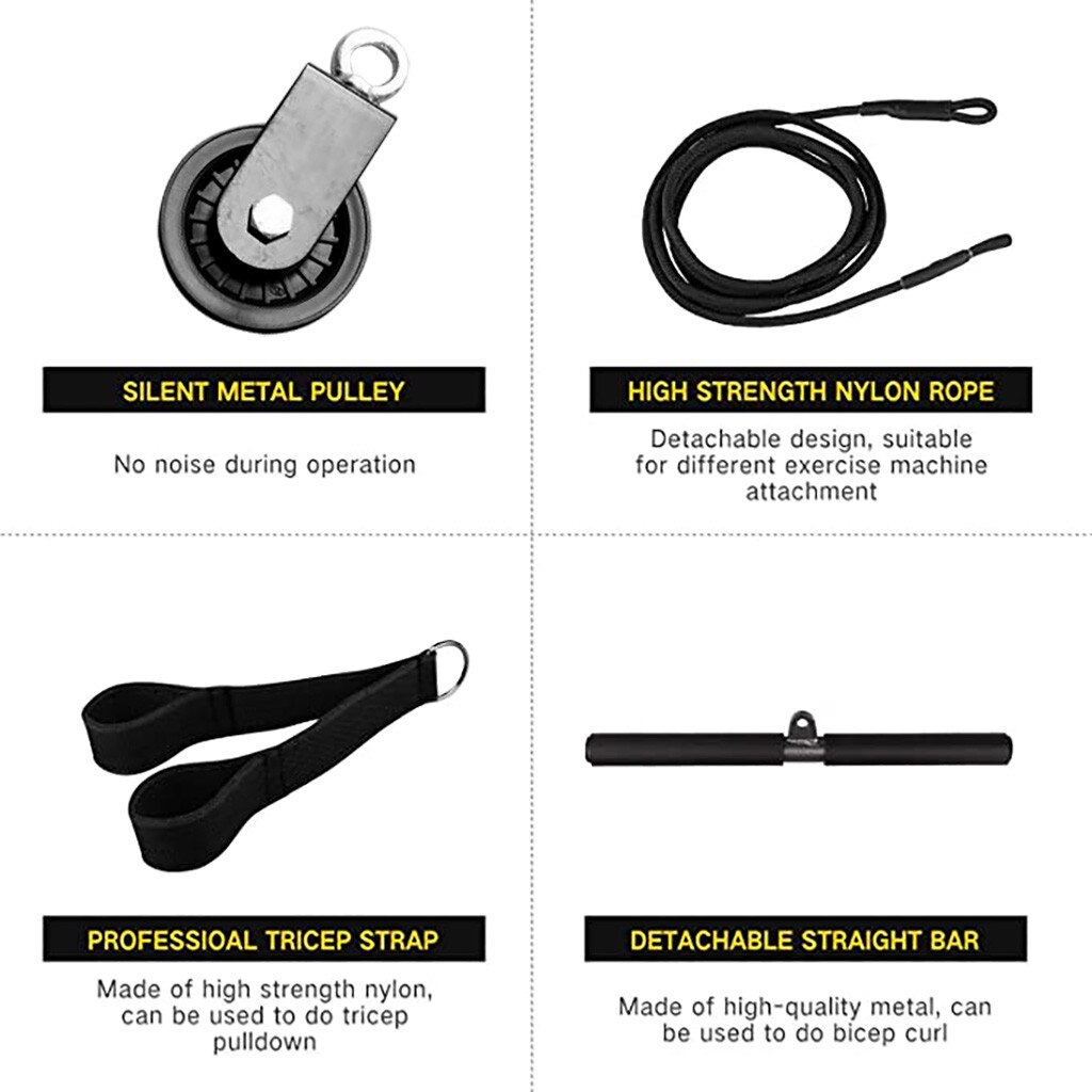 9PC Lifting Forearm Arm Strength Fitness Equipment Hand Training Equipments Polea Gimnasio Arm Blaster Gym Equipment резинка