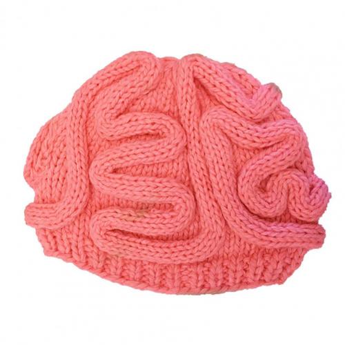 Mutsen Hoeden Spoof Horror Hersenen Gebreide Hoed Grappige Warm Cap Party Hoofddeksels Fotografie Props Caps Hoofddeksels Voor Party 14 Kleuren: Roze