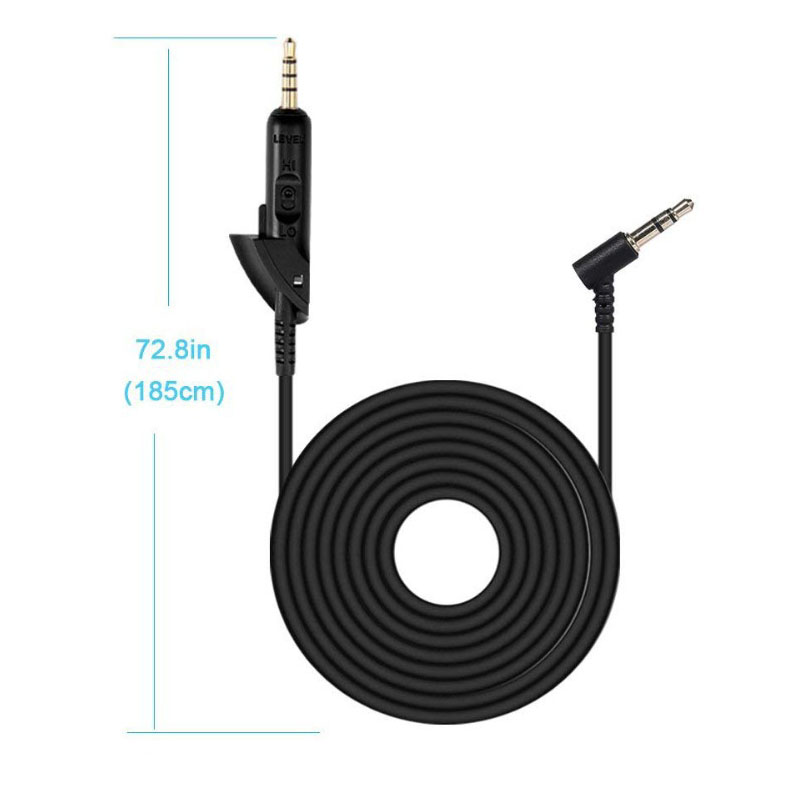 Suitable for BOSE QuietComfort 15 headphone cable headset replacement line QC15 microphone recording line volume control line