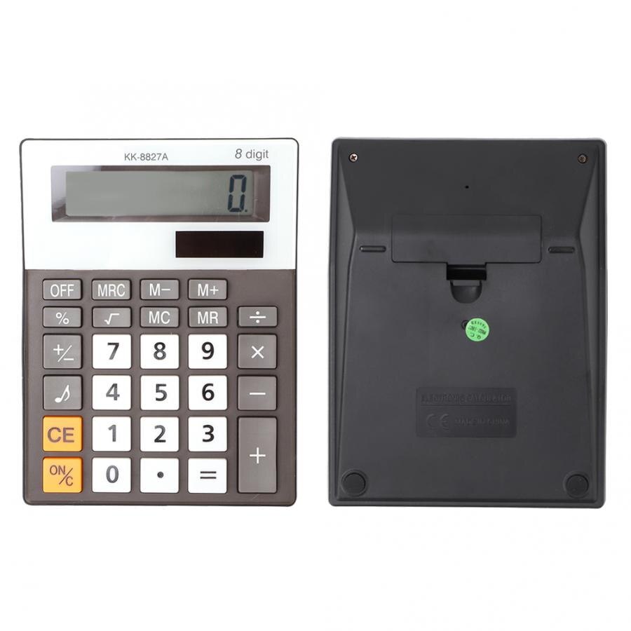 Plastic Student Desktop Music and Beep Voice Calculator with 8 Digits Screen and Simple (Not Included)