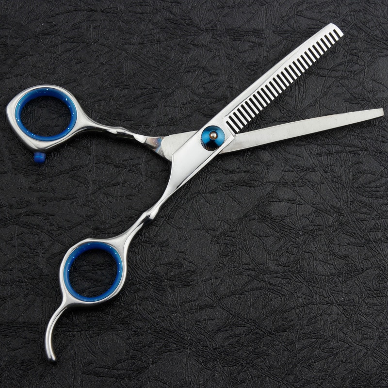 6- tommer rustfrit stål frisør saks multifunktion frisør tand saks og flad saks