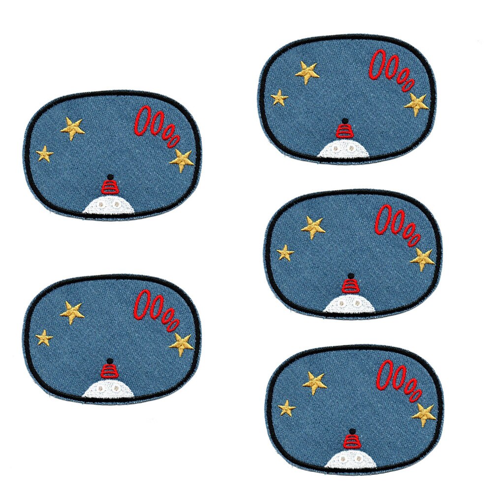 5 uds reparación, costura codo rodilla parches hierro sobre parche para ropa Jeans rayas pegatinas insignia bordada niños paño: type 034