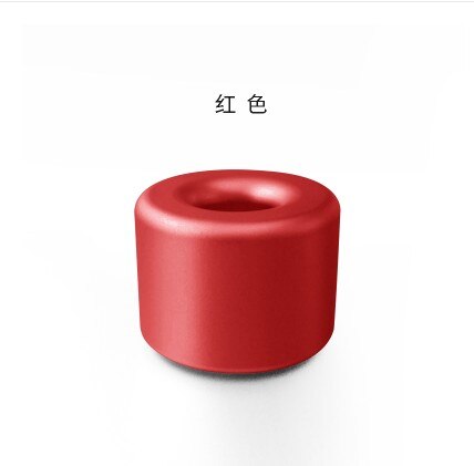 Mini Aluminum Alloy Pen Holder Business Office Supplies Desktop Storage Tools: red round