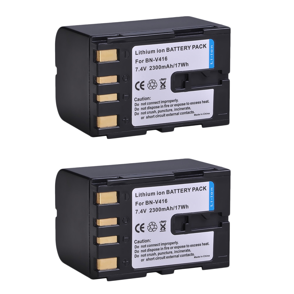 Batería de repuesto para videocámara JVC BN-V416, BN-V416U, BN-V428, BN-V428U, GR-D93, GR-D94, GR-D220, GR-D225, GR-D228, 2300mah