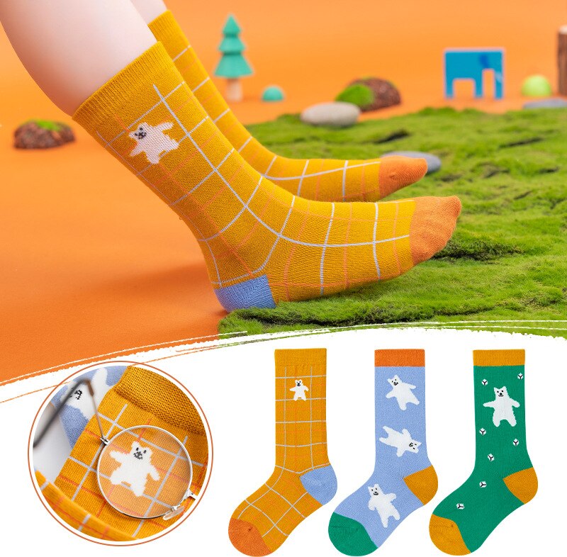 3 Paren/partij Baby Boy Meisjes Sokken Cartoon Katoen Lente Herfst Kids Sport Sokken Voor 3-12Y Kinderen