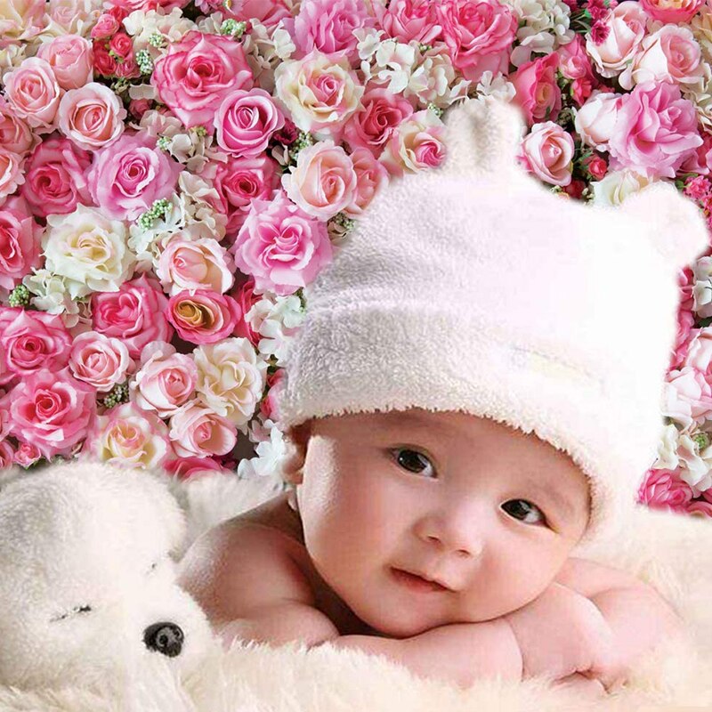 1Pc Realistic 3D Flower Wall Backdrop Wedding Party Photography Background Photo Studio Props