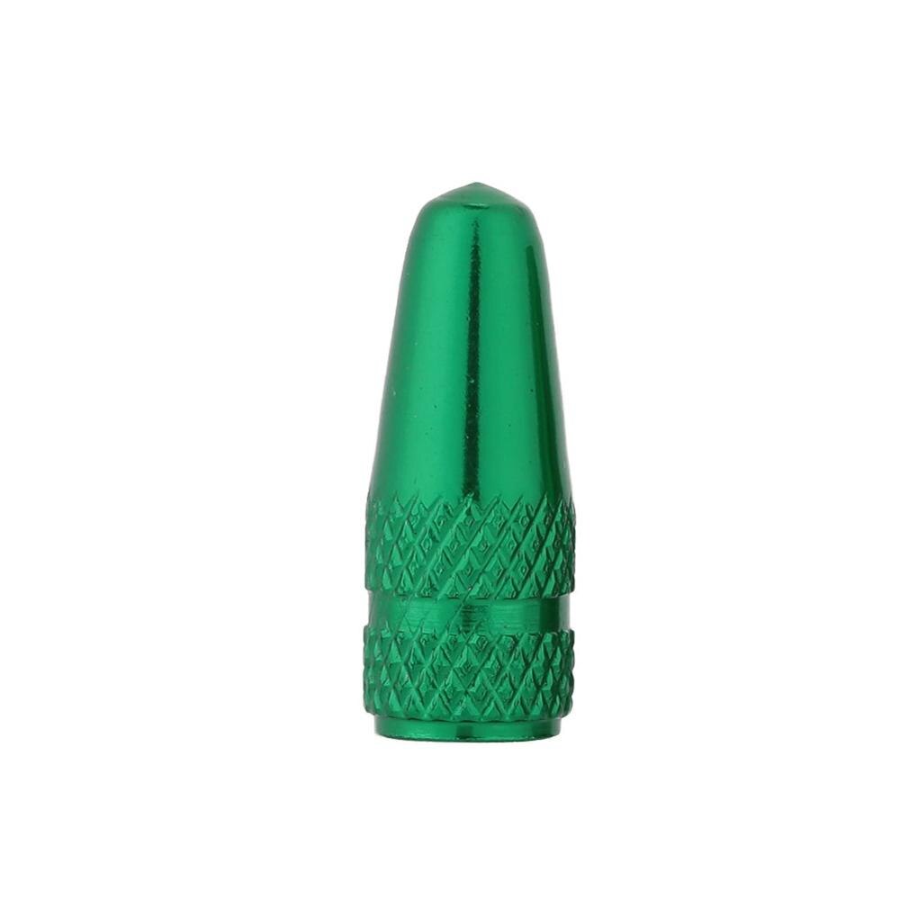 Fiets Band Band Aluminium Presta Steel Air Valve Cap Stofkap: Green