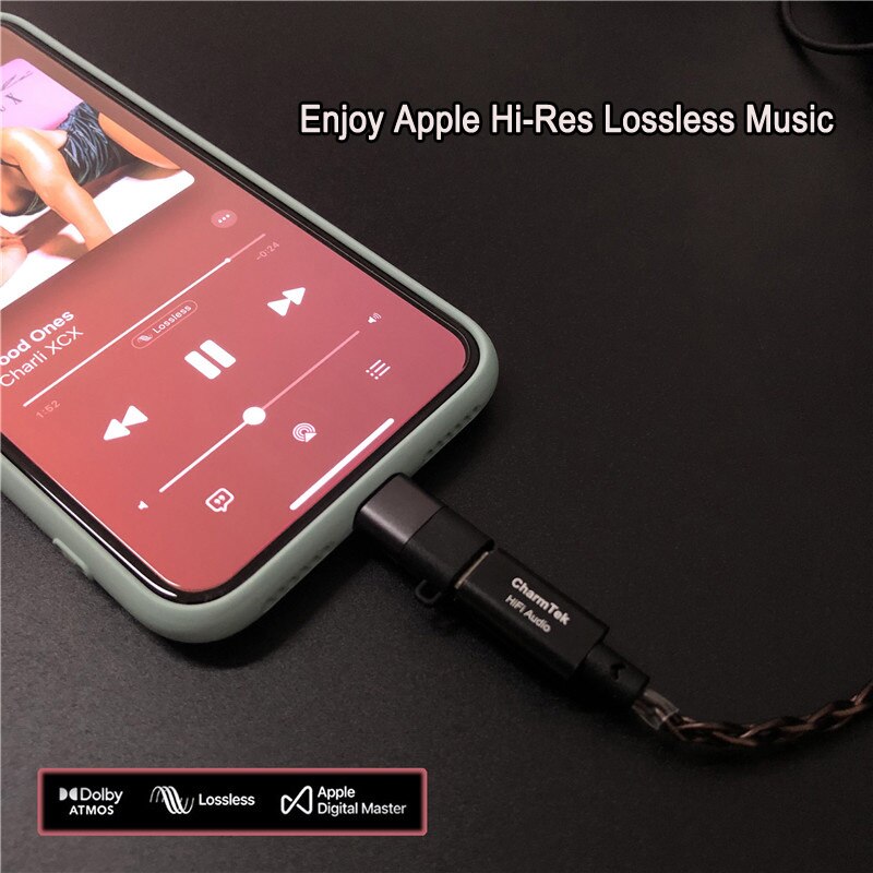 Adaptador USB C hembra a Lightning macho Dac para iPhone 12, 11, X, 8 Pro Max Mini