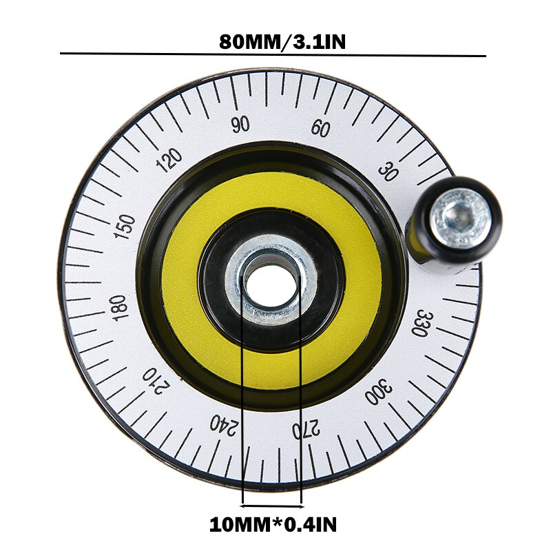 1pc Lathe Handwheel Hand Crank Handwheel Machinery Accessories 80mm Revolving for Milling Machine Spoked Hand Wheel