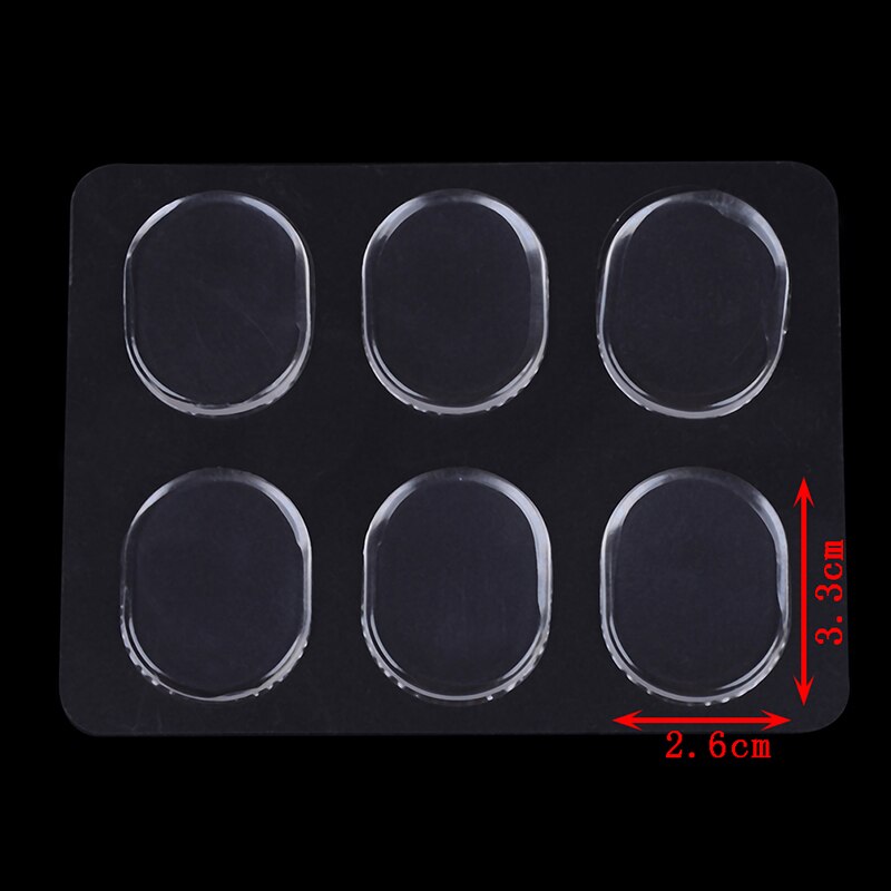 6 Stks/set Drum Demper Gel Pads Snare Drum Mute Pad Snare Tom Drum Uitlaat Mute Transparant Percussie Instrument Accessoires