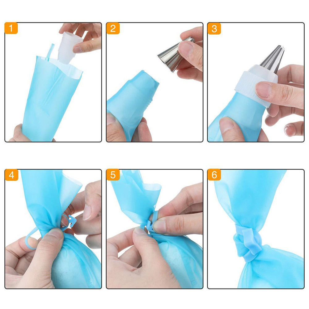 285 Pcs Cake Turntable Cake Decorating Tools Kit Rotary Table Baking Tool Piping Nozzle Piping Bag Set Baking Supplies Sets