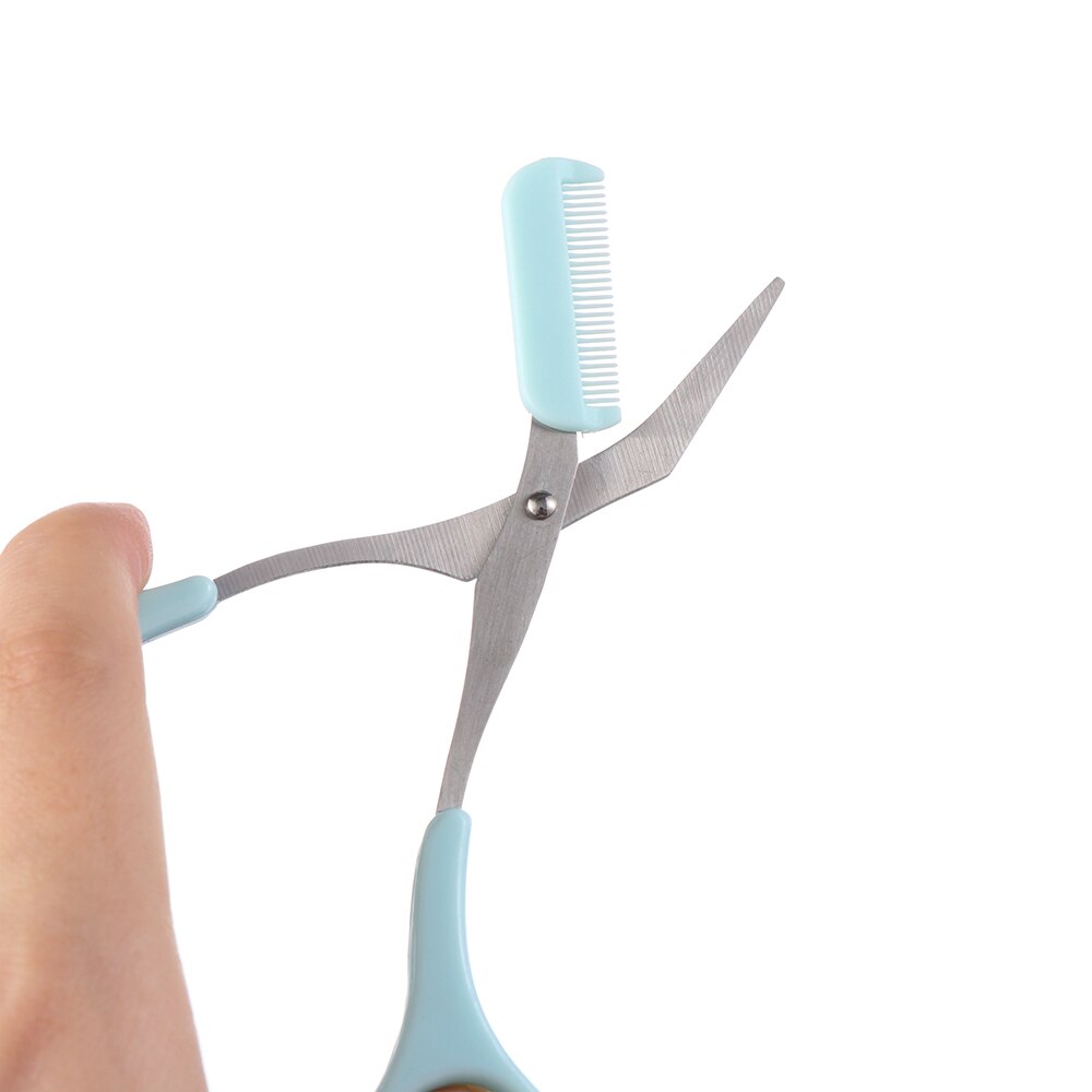 Trymer robić brwi nożyczki z grzebieniem zmywacz narzędzia robić makijażu depilacja pielęgnacja golarka trymer makijaż rzęs nożyczki