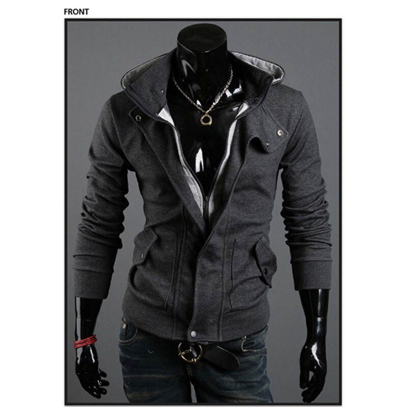 Sudadera con capucha de pimpón para hombre, prenda deportiva masculina de forro polar con cremallera, informal, con cuello vuelto