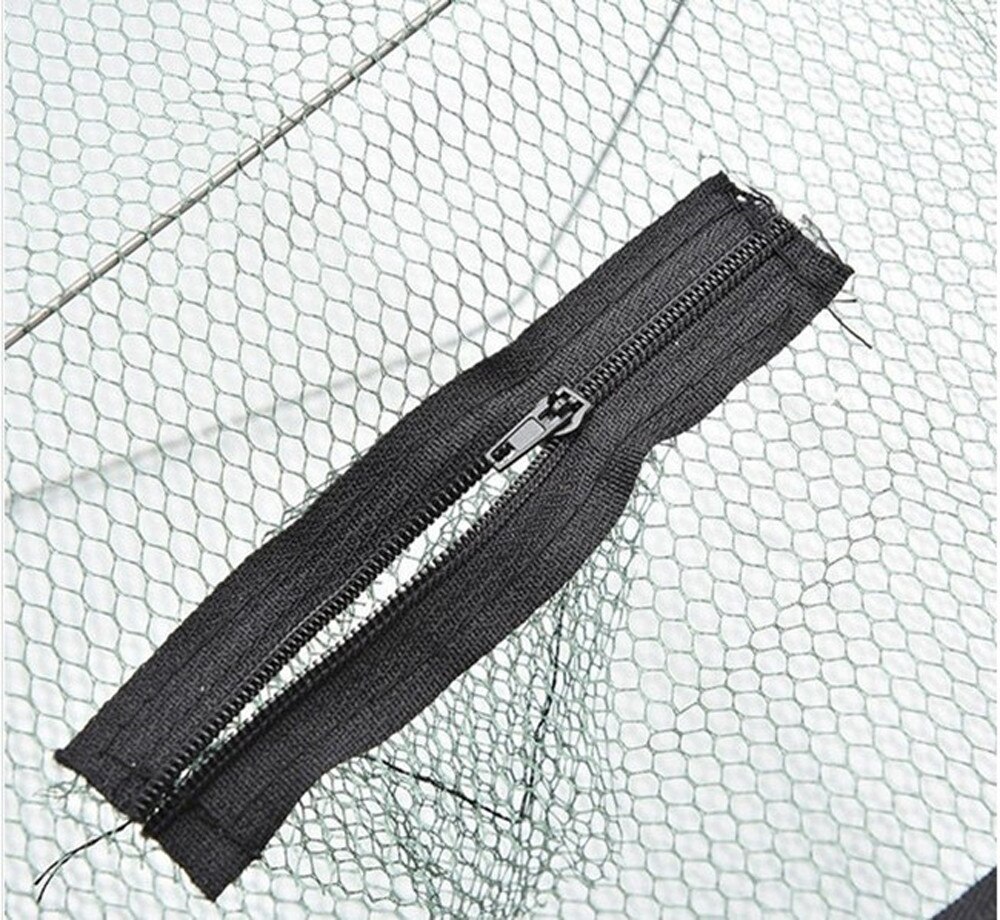 Cebo plegable para pesca de cangrejo, trampa de camarones, jaula de red fundida para pesca, camarón y cangrejo, novedad de , #50