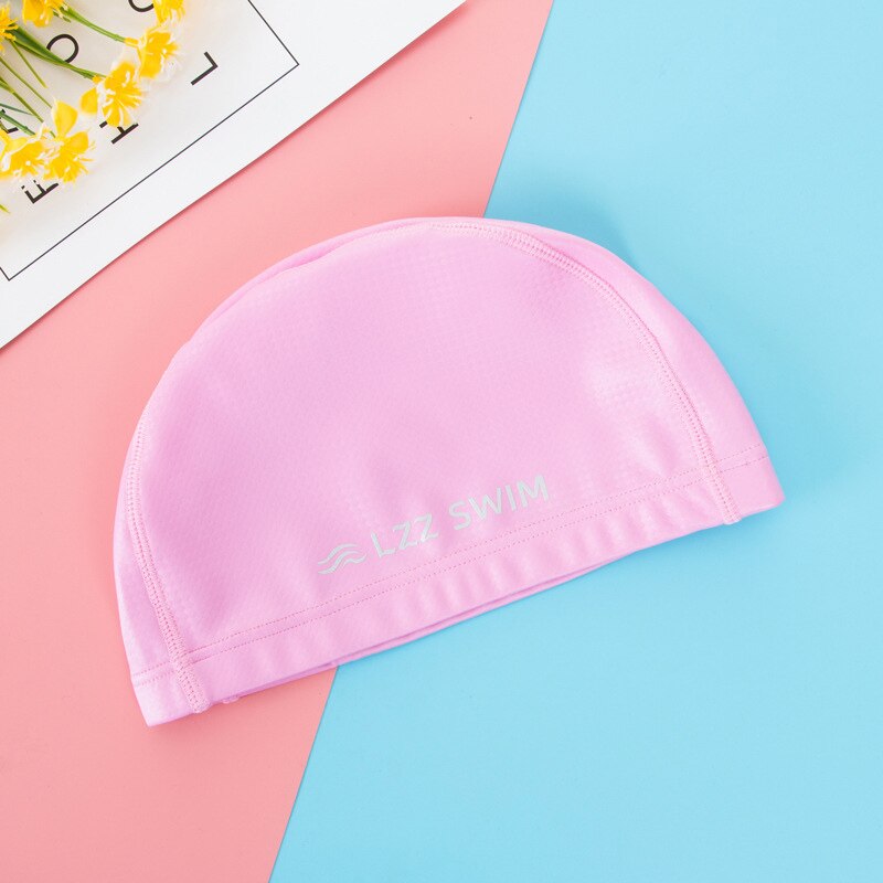 Pu-coating badmuts dames badmuts heren badmuts duiken surfen zwembad baden scuba onderwatervissen zeilmuts zwemtulband: Roze