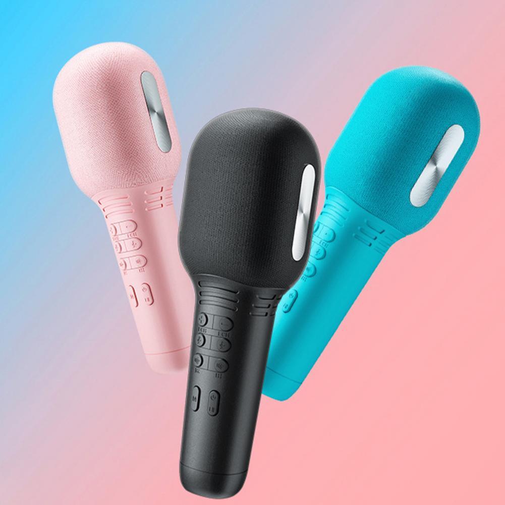 Wireless Handheld Microphone Bluetooth-compatible 5.0 Wireless Micro Condenser Microphone for Singing Recording